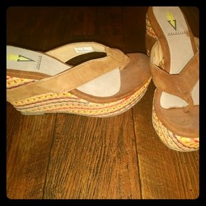 Volatile wedge flip flop